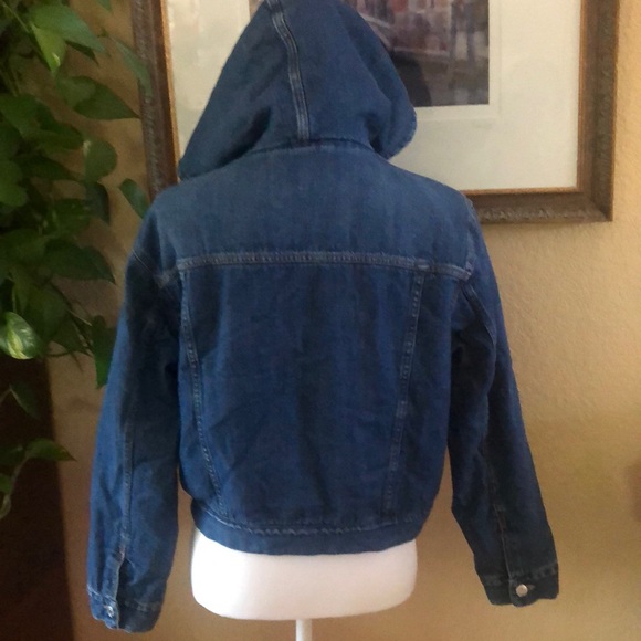 GAP Denim Sherpa Hooded Jacker - Picture 4 of 13